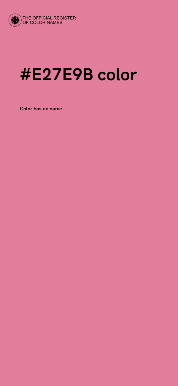 #E27E9B color image