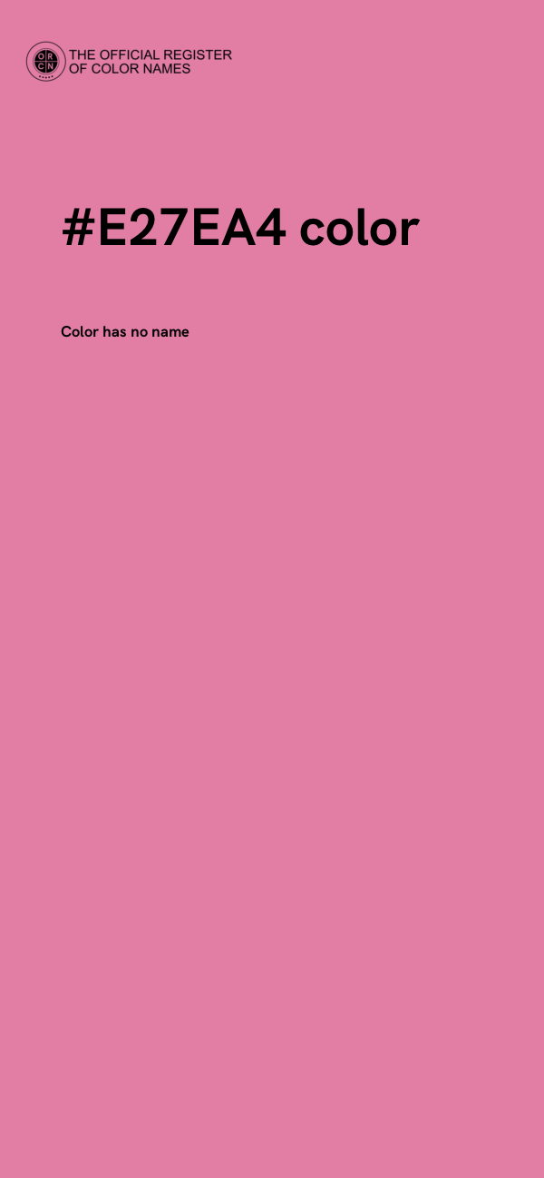 #E27EA4 color image