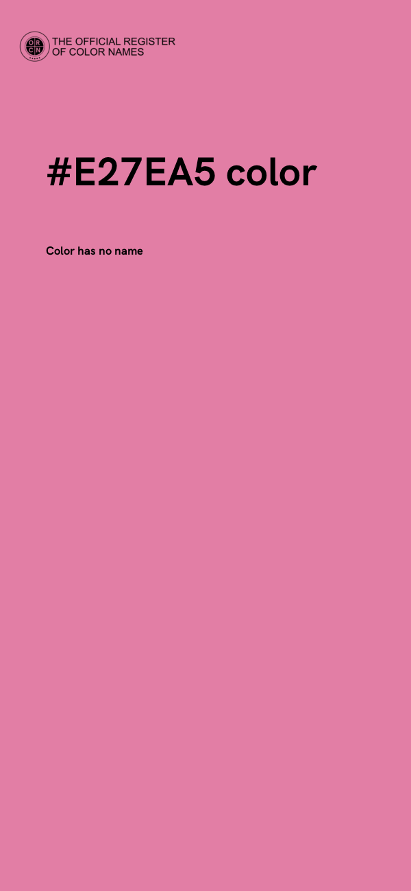 #E27EA5 color image