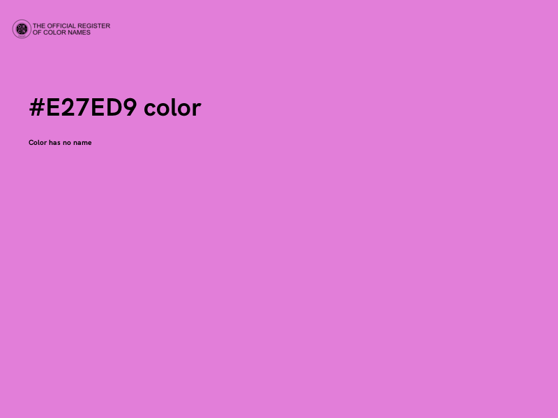 #E27ED9 color image
