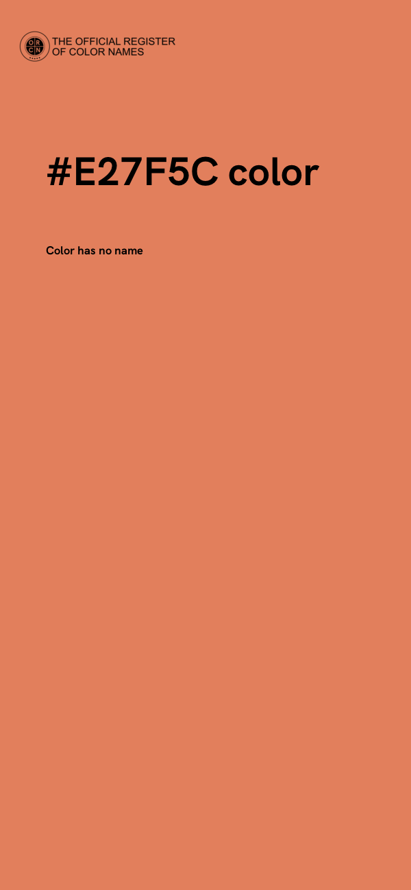 #E27F5C color image