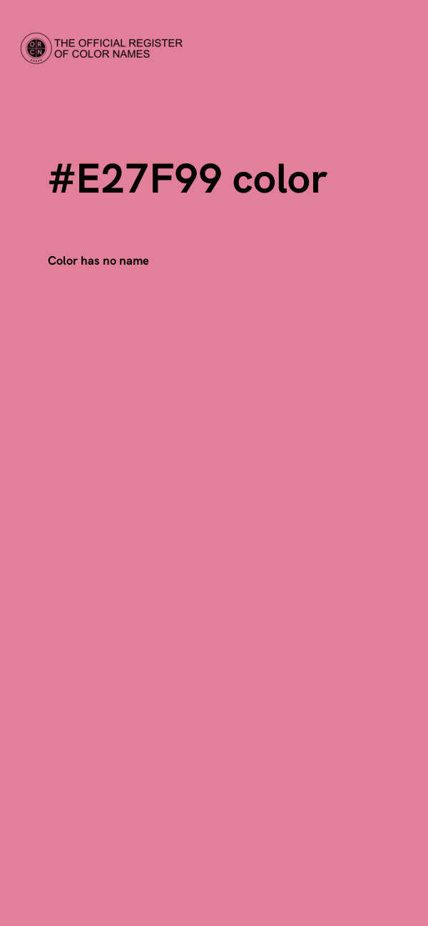 #E27F99 color image