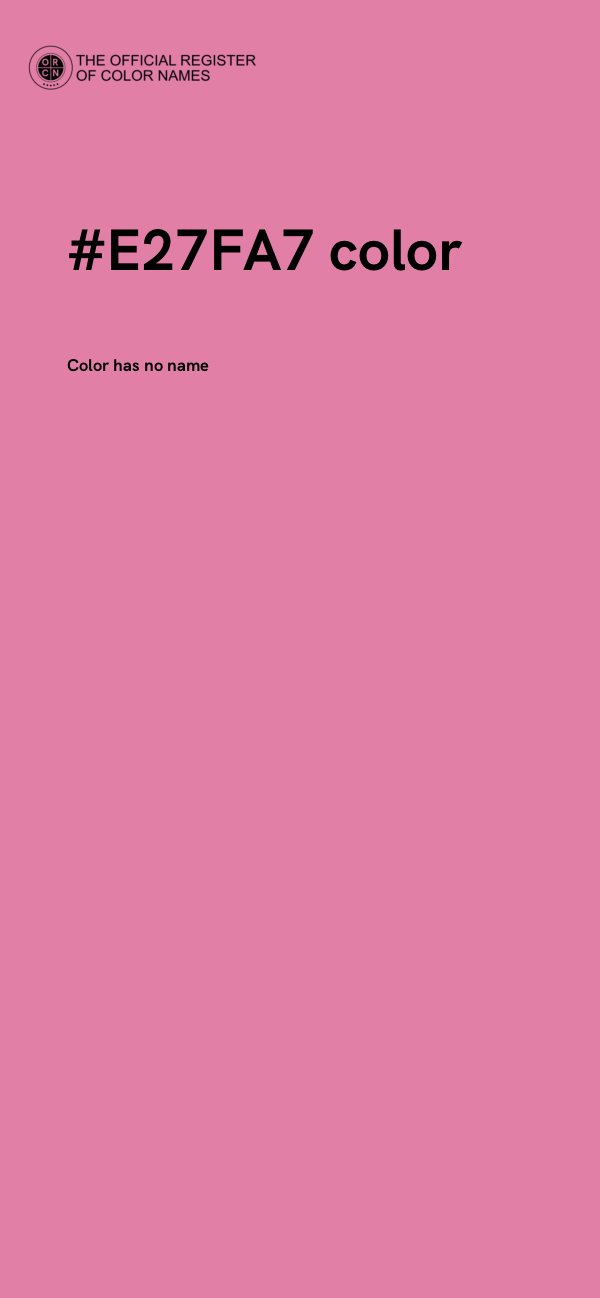 #E27FA7 color image