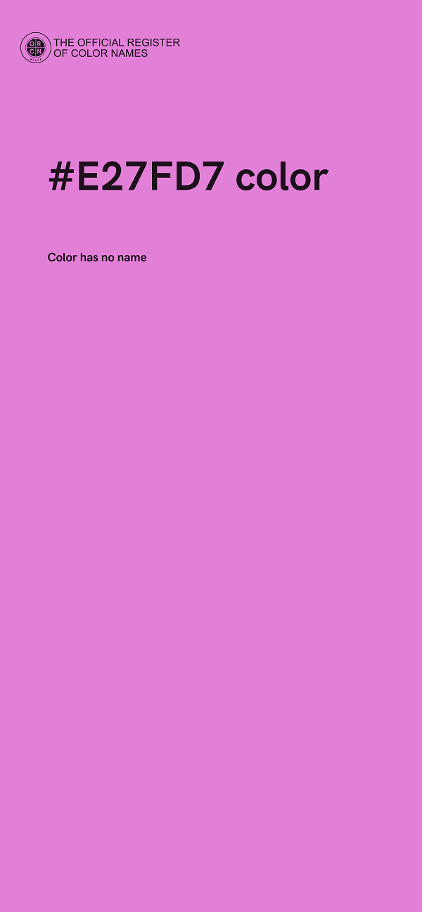 #E27FD7 color image