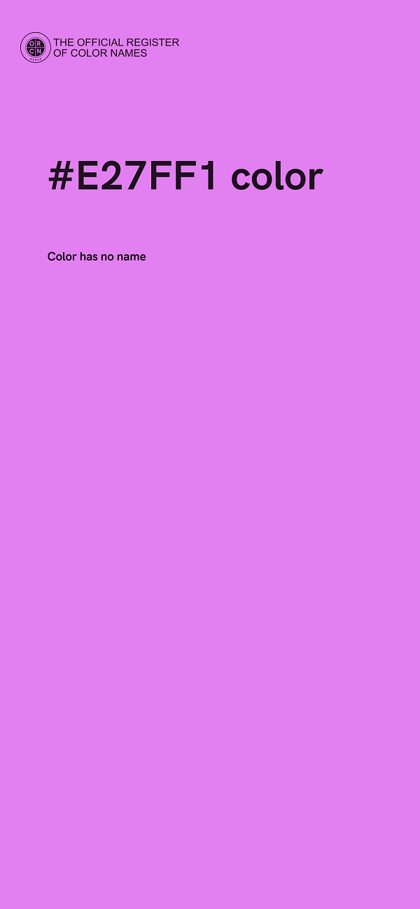 #E27FF1 color image