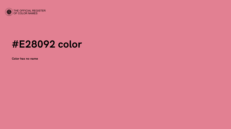 #E28092 color image