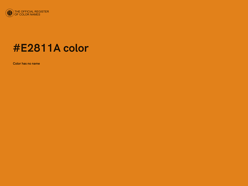 #E2811A color image