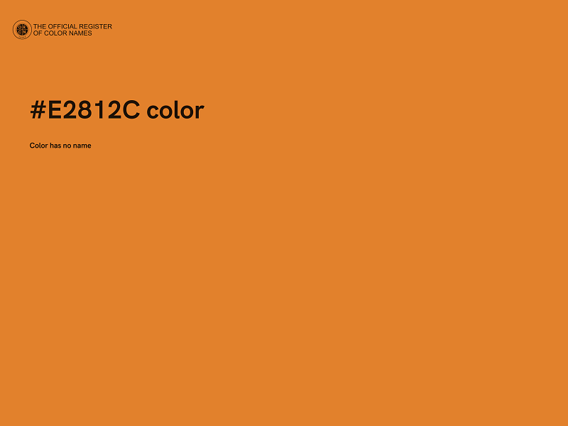 #E2812C color image