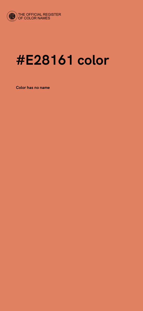 #E28161 color image
