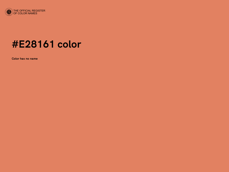 #E28161 color image