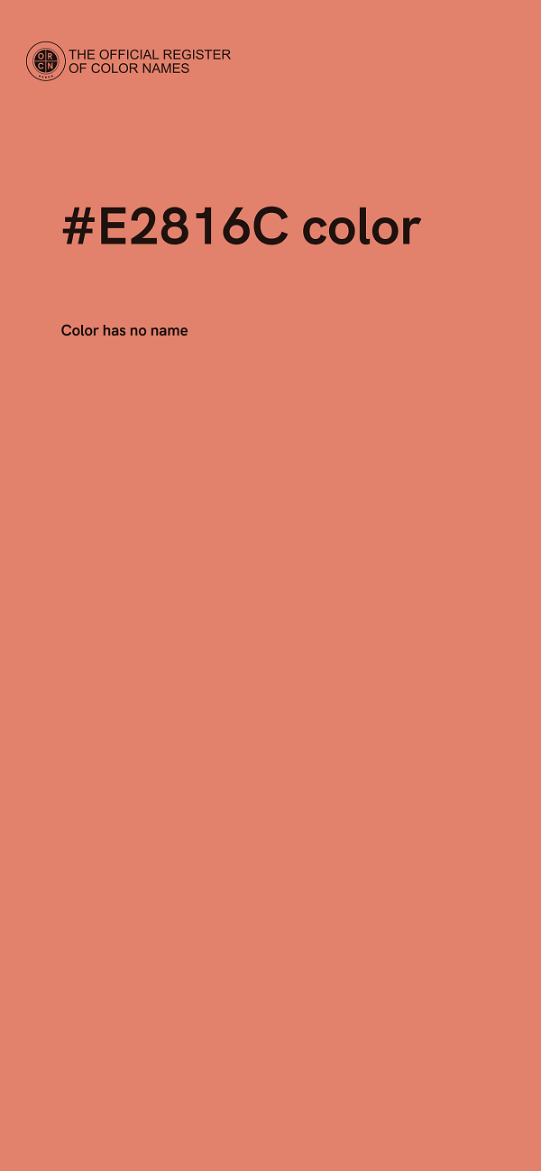 #E2816C color image