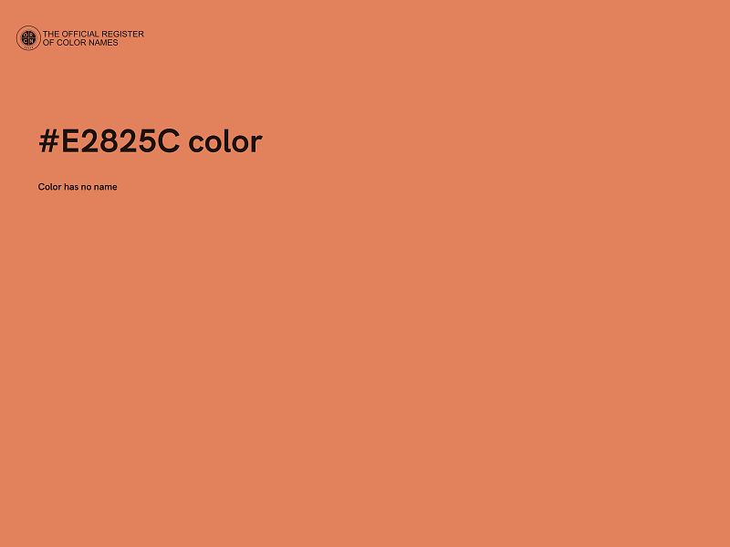 #E2825C color image