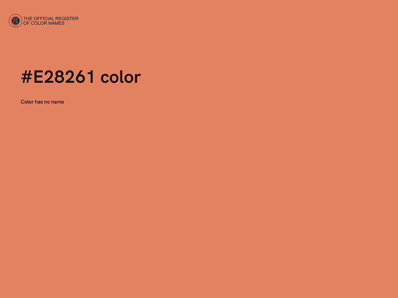 #E28261 color image