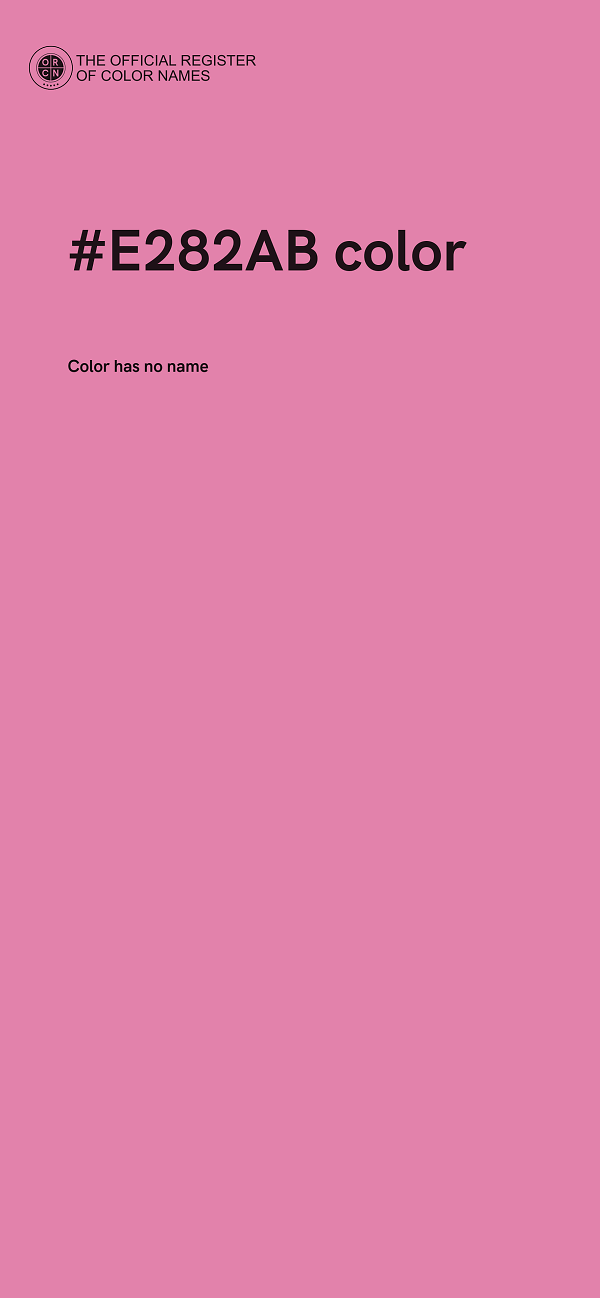 #E282AB color image