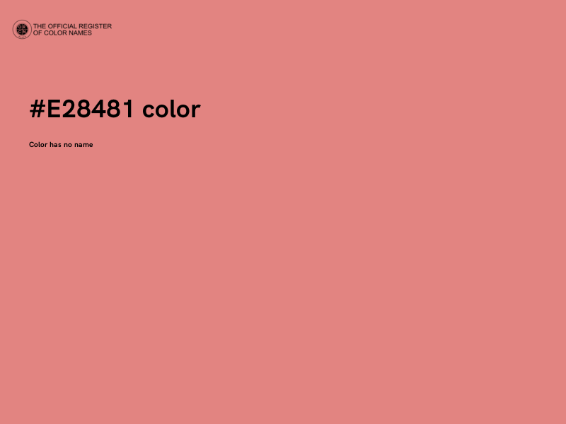 #E28481 color image