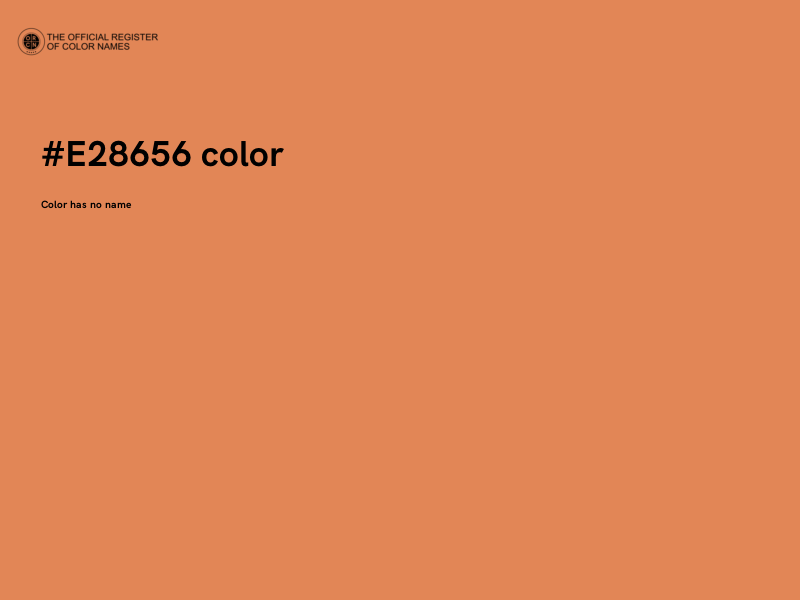 #E28656 color image