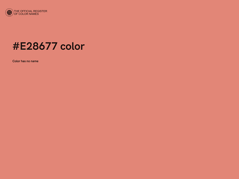 #E28677 color image
