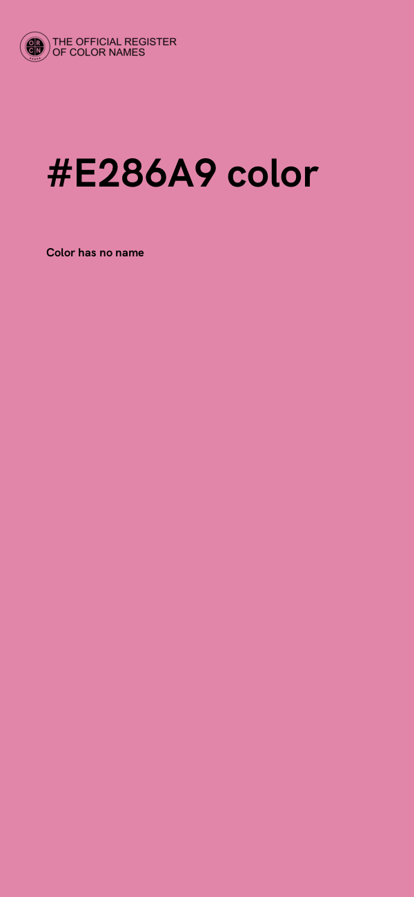#E286A9 color image