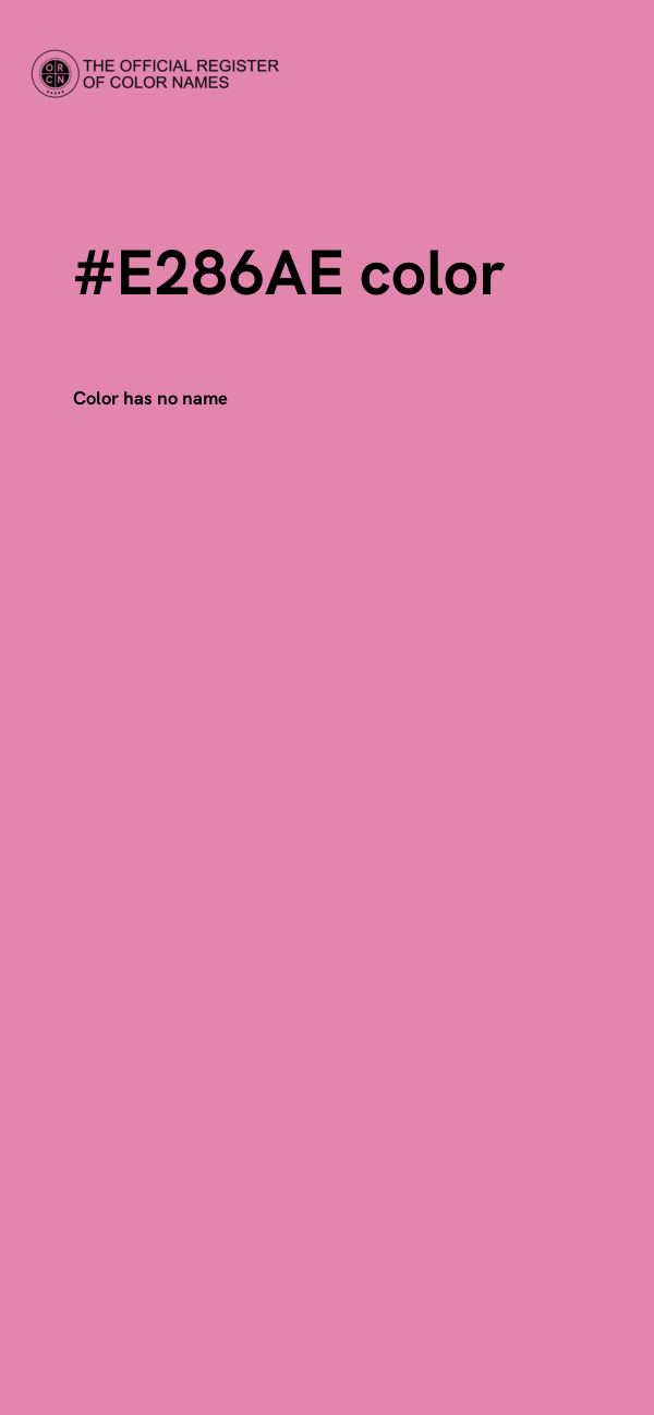 #E286AE color image