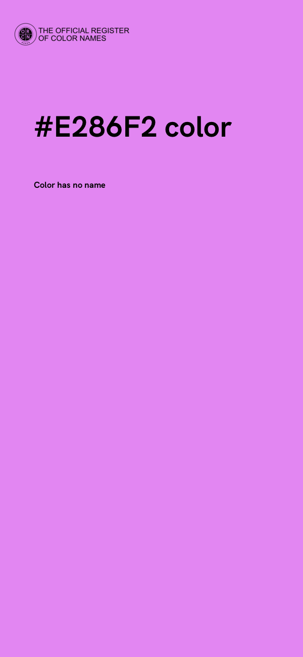 #E286F2 color image