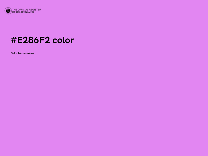#E286F2 color image