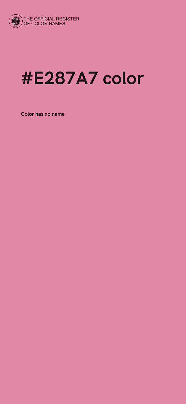 #E287A7 color image
