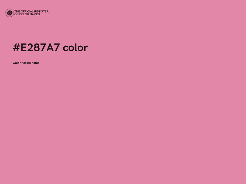 #E287A7 color image