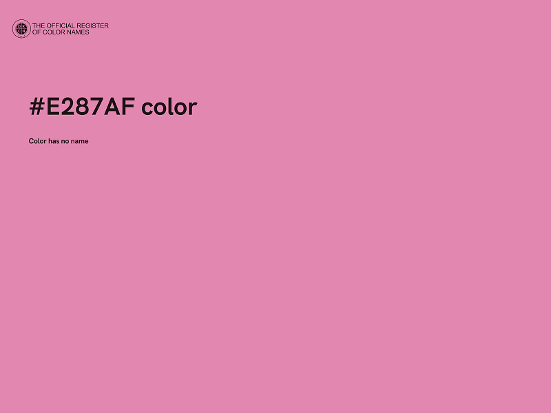 #E287AF color image