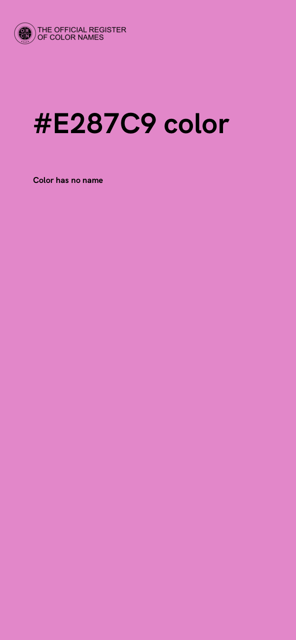 #E287C9 color image