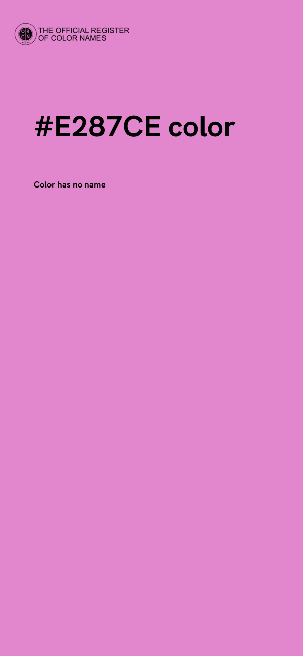 #E287CE color image