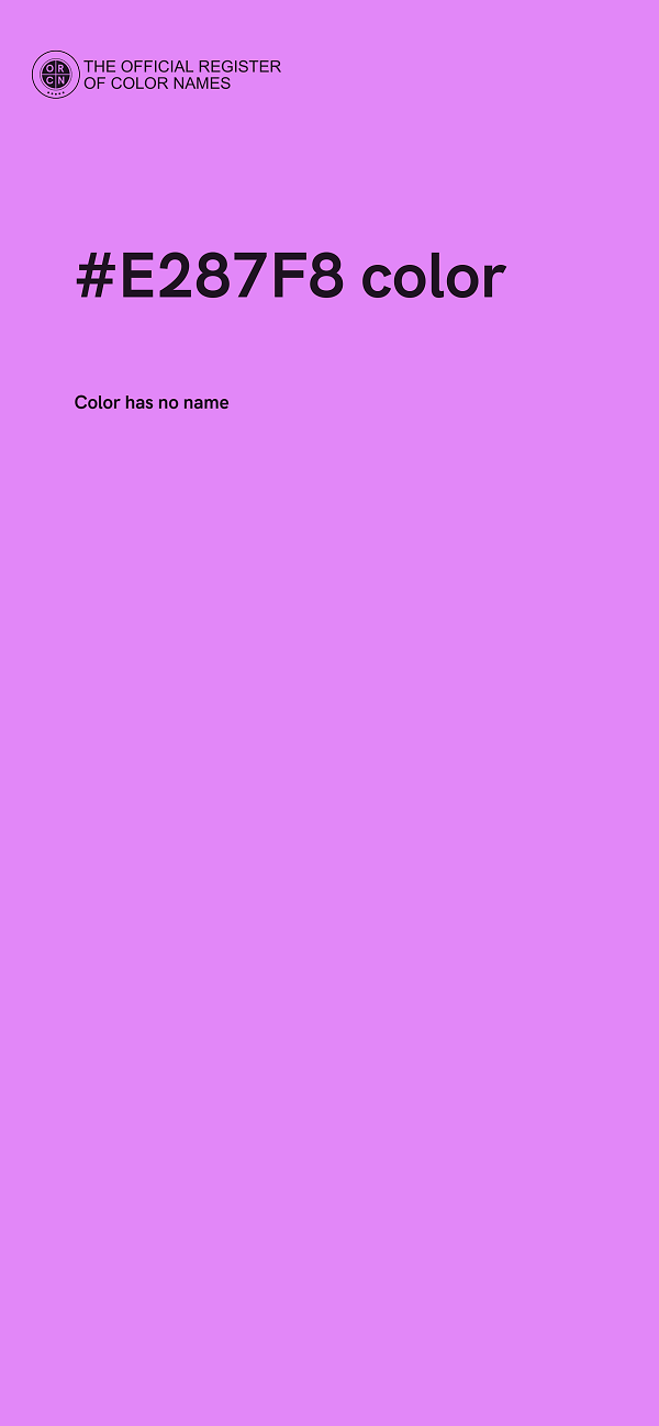 #E287F8 color image