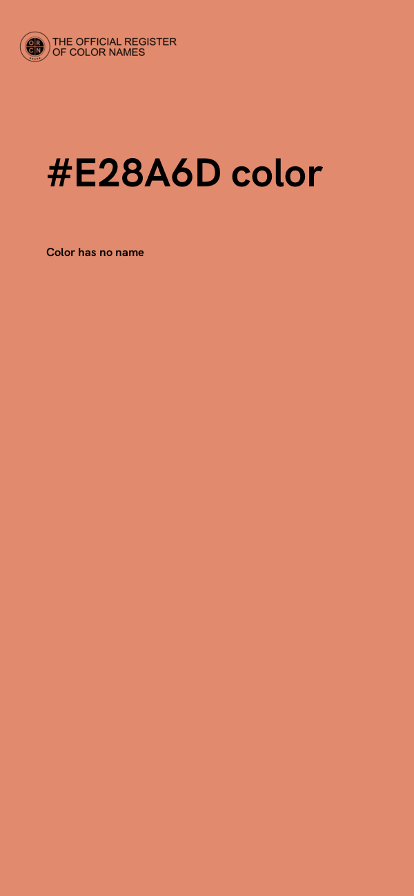 #E28A6D color image