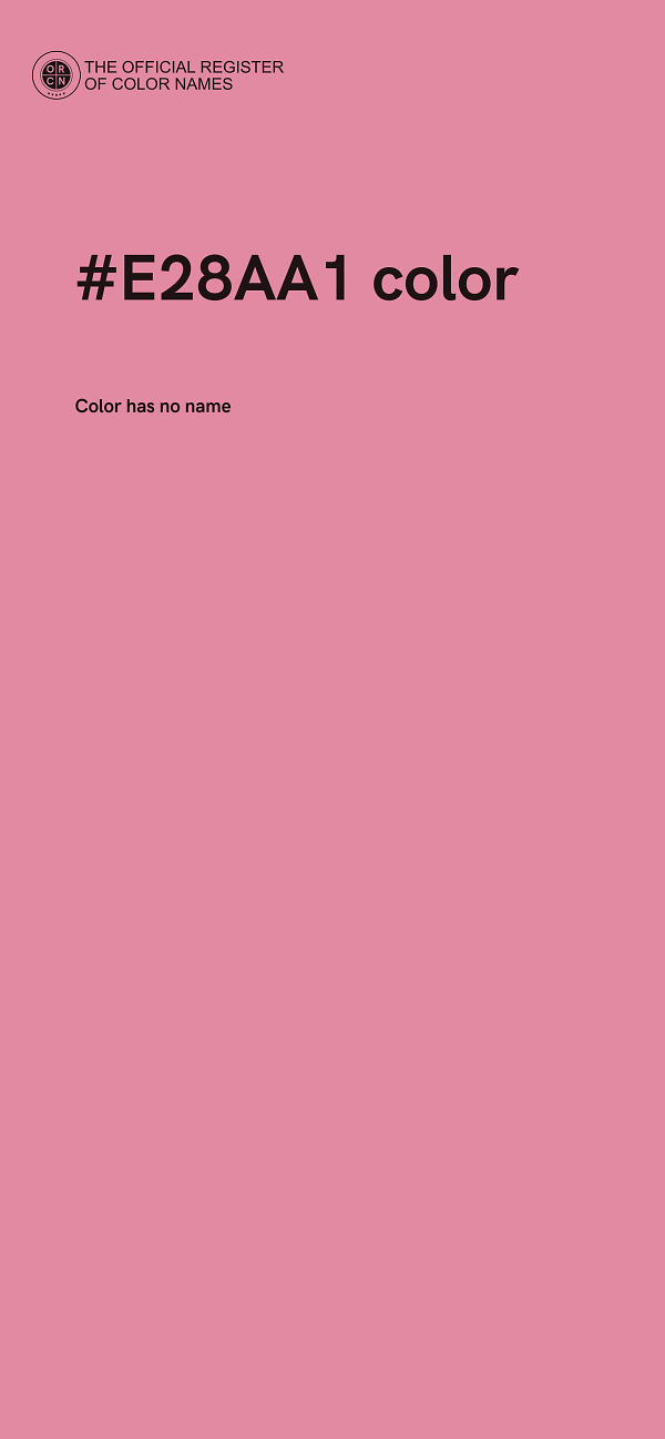 #E28AA1 color image