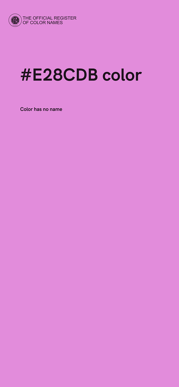 #E28CDB color image