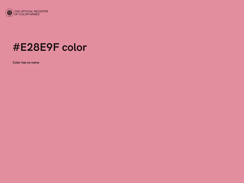 #E28E9F color image