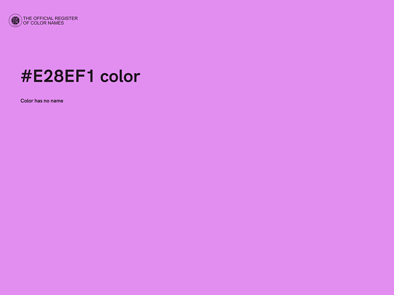 #E28EF1 color image