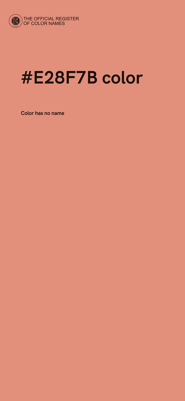 #E28F7B color image