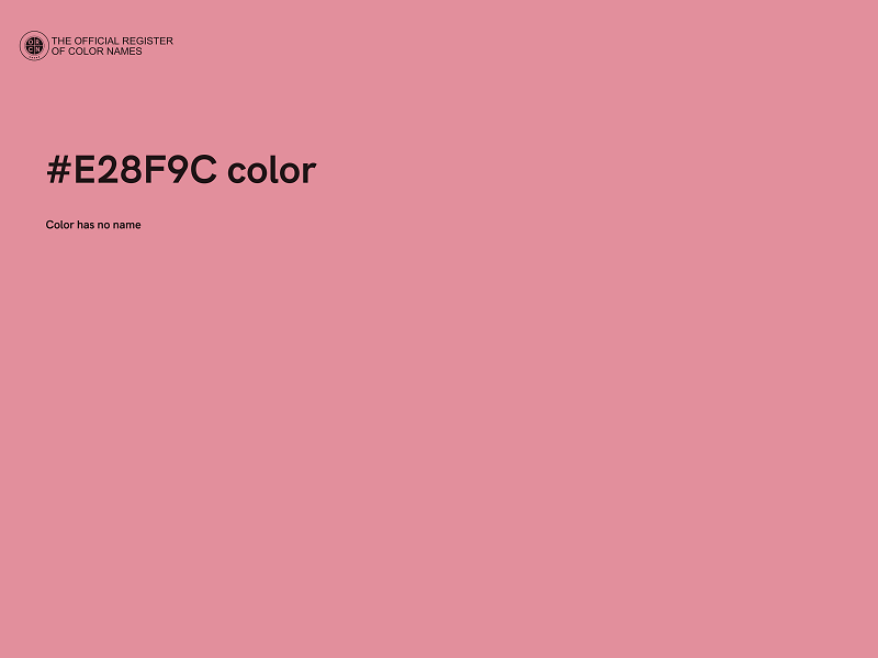 #E28F9C color image