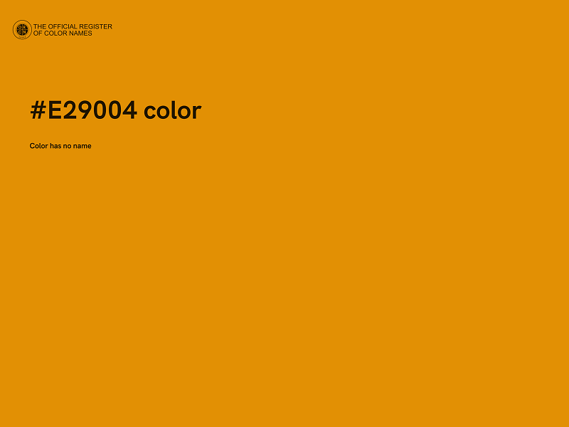 #E29004 color image