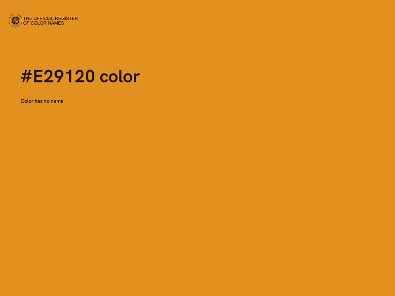 #E29120 color image