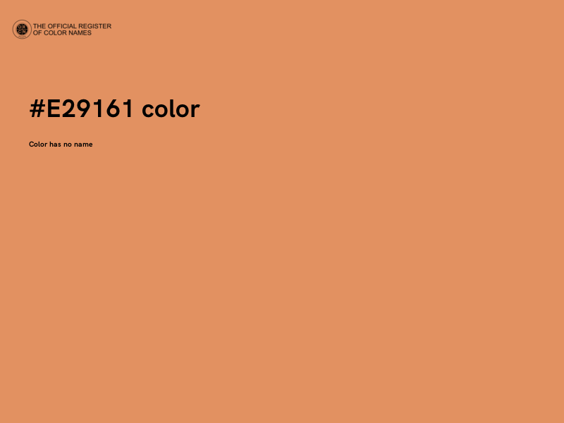 #E29161 color image