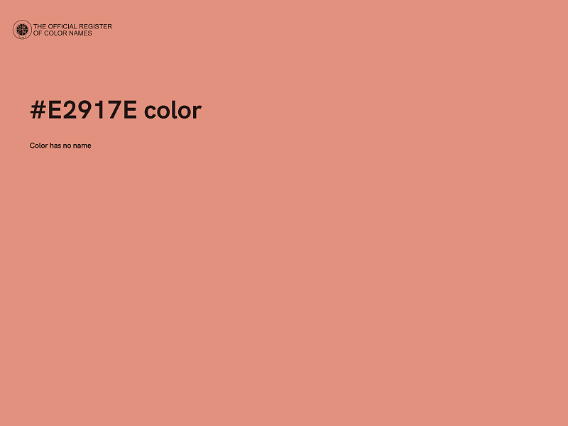 #E2917E color image