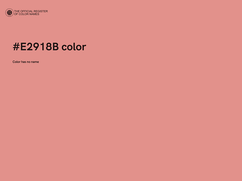#E2918B color image