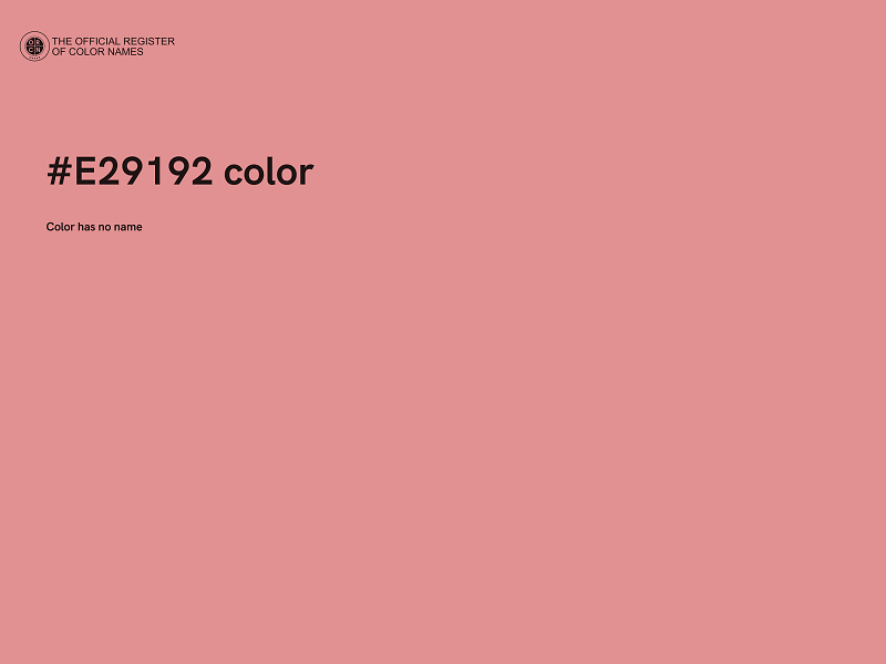 #E29192 color image