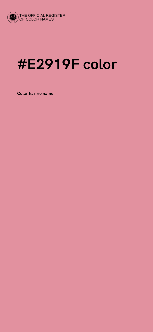 #E2919F color image