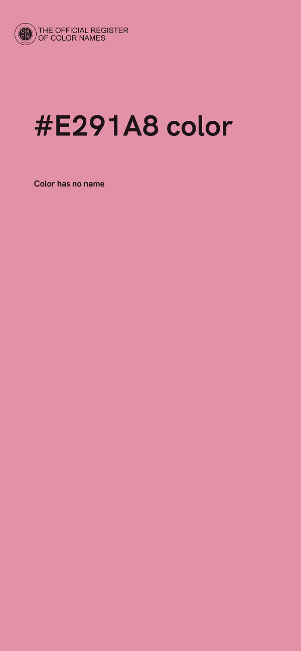 #E291A8 color image