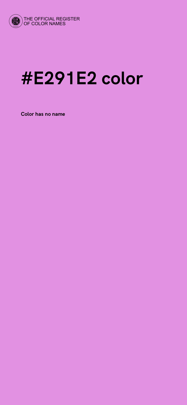 #E291E2 color image