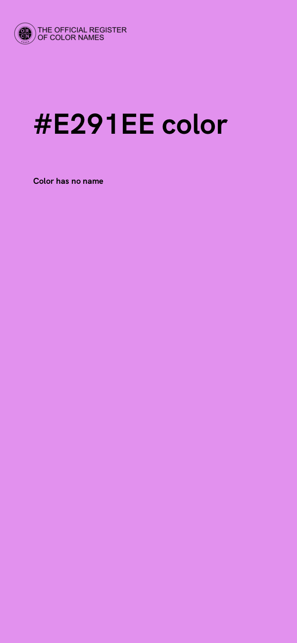 #E291EE color image