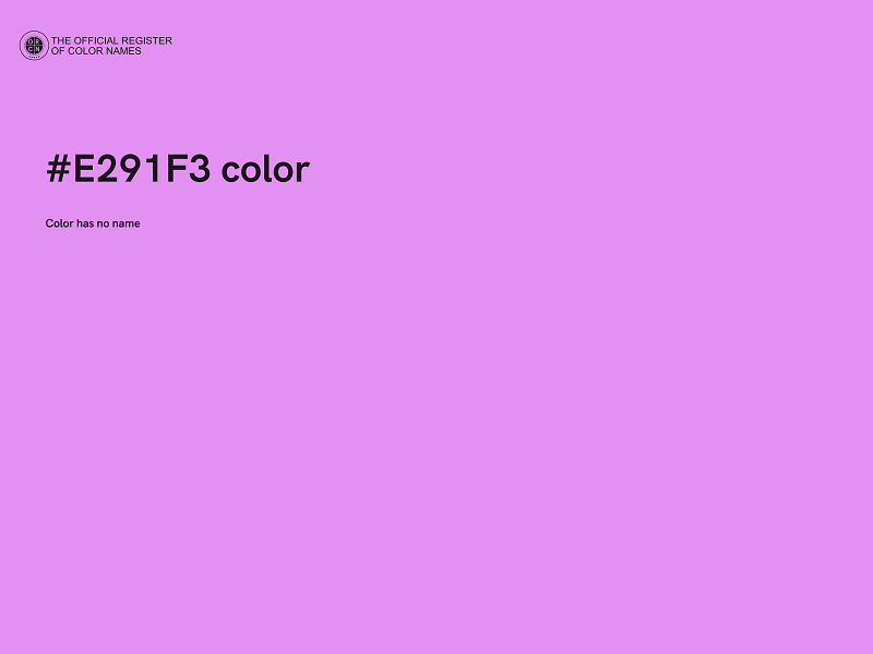 #E291F3 color image