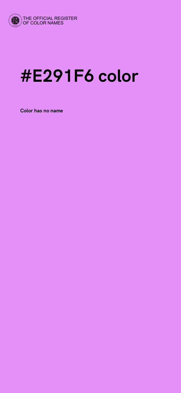 #E291F6 color image